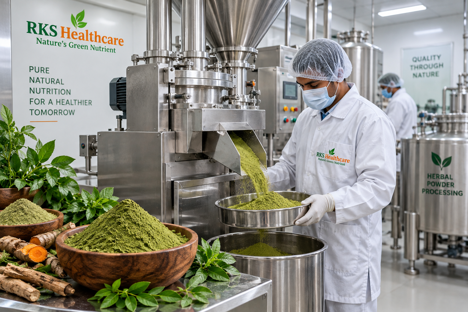 Herbal Powder Manufacturing